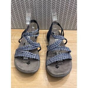 Skechers Blue Memory Foam Strappy Sandals...Size 8